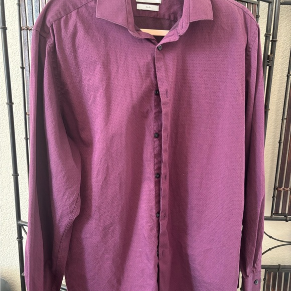 Calvin Klein Other - Calvin Klein Men's Deep Purple Casual Shirt -XL - Slim Fit